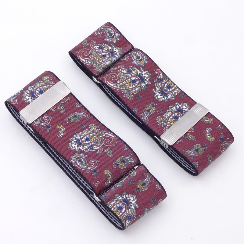 Soul-Calming Fabric Cufflinks Men Women Blazer Sleeve Bands Red bottom suit 