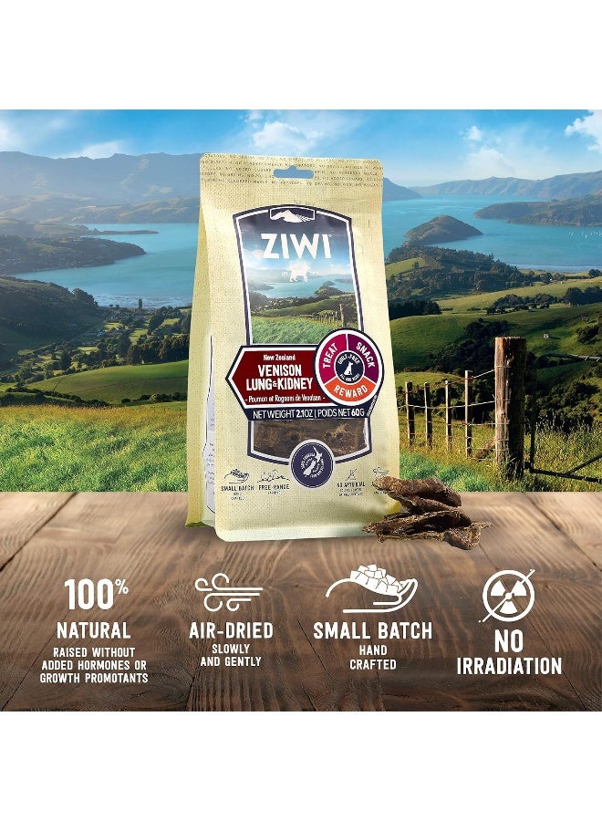 Ziwi علاجات الكلاب من زيوي بيك من رئة وكلى الغزال 60 جرام - Image 4