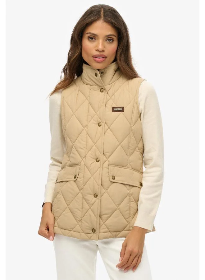 Cord Trimmed Liner Gilet