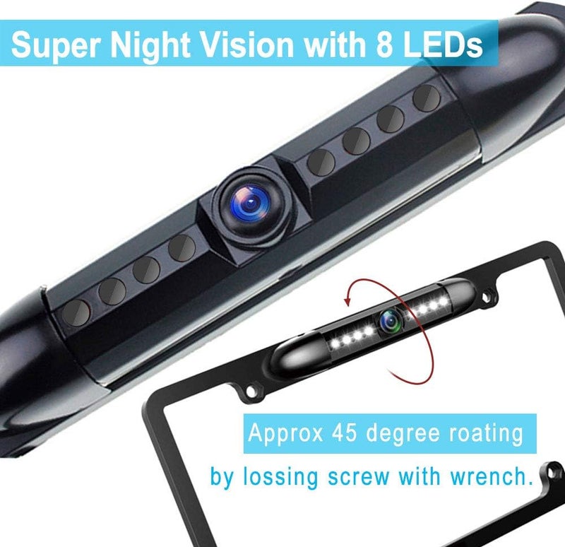 GLK License Plate Frame Rear View Backup Camera - Image 3