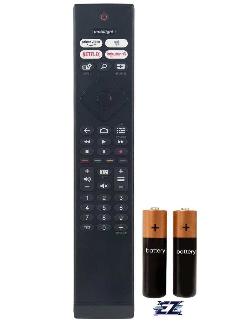 ELTRAZONE Remote Control Replce Fit for Philips Ultra HD LED 4K TV 55OLED706/12 65OLED706/12 55OLED70612 65OLED70612 with battery - Image 1
