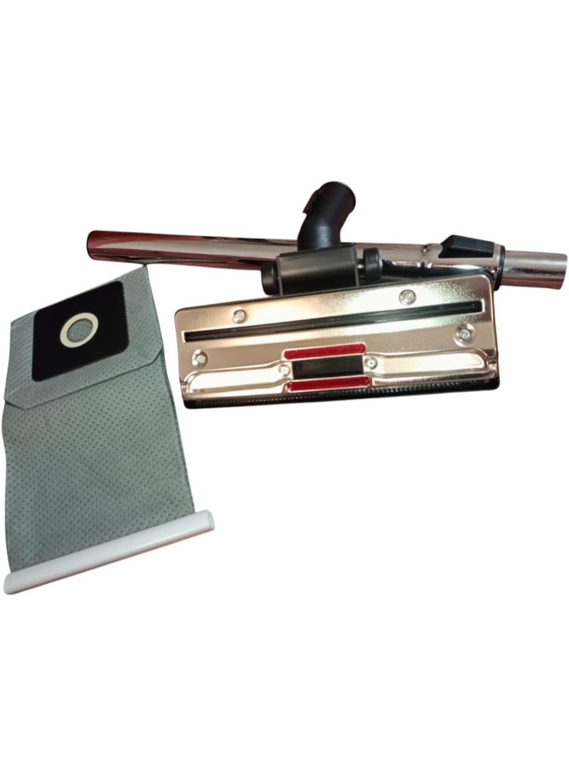 Imported three-piece vacuum cleaner set: vacuum bag, stainless steel tube, and vacuum brush compatible with Toshiba vacuum cleaner models - Image 2
