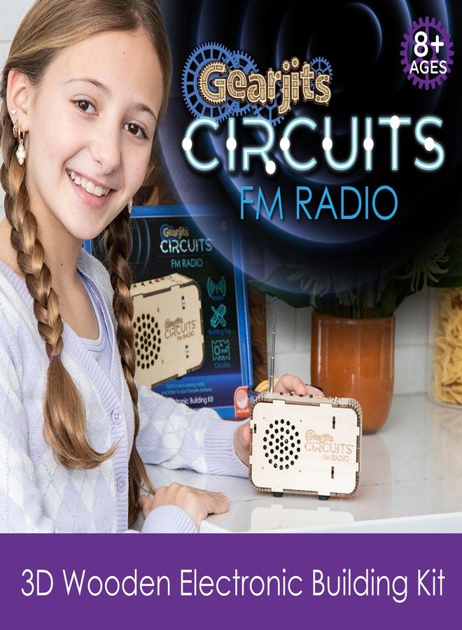 MindWare Gearjits FM Radio Building Set – Build a Real Working FM Radio, STEM Electronics Kit with Wooden Parts, Hands-On Science & Engineering Project - Image 3