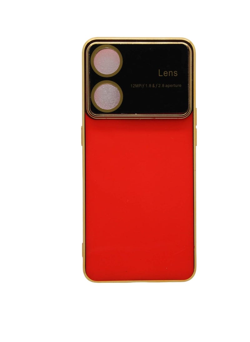Laser Design Tpu Back Cover for Oppo Reno 8T - Red