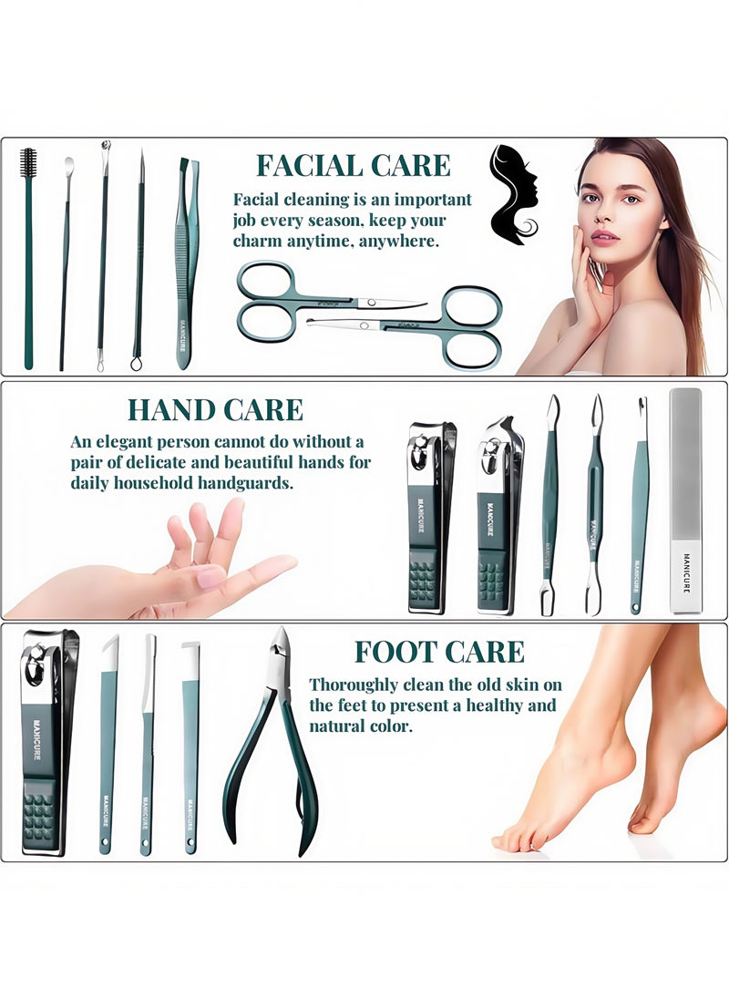18-In-1 Nail File Trimmer Tool,nail clipper set, nail cutter.