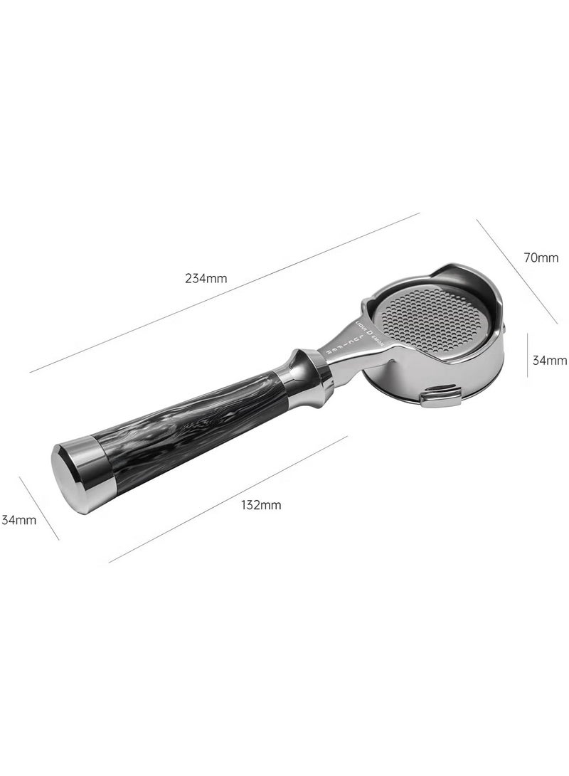 Espresso Coffee Filter without Base 58mm  , 3-Ears Filter with Double-Layer Filter Basket, Compatible with Barsetto, Oster, Breville Mini VCF125X, Breville Max VCF165, Kalfa/On Temp IQ