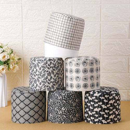 Hoolerry 6 Pcs Decorative Toilet Paper Roll Cover Fit Regular Roll Within 43 x 51 Reusable Felt Fabric Toilet Tissue Holder Paper Cover Wrap for Women Gift Bathroom Decor HotelTrendy - Image 1