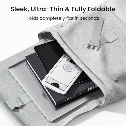 Itramax Tablet Stand for Desk,Foldable iPad Stand Desktop,Adjustable Portable Tabletop Nightstand Holder for Kindle Fire,Scribe,Paperwhite,iPhone 17 16 15,iPad Pro,Air,Mini,Samsung Galaxy Tab S10 S9 - Image 4
