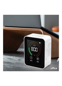 NIBEMINENT CO2 Temperature Humidity Multipurpose Detect Tool White 9.20X4.20X7.20cm  - Image 2