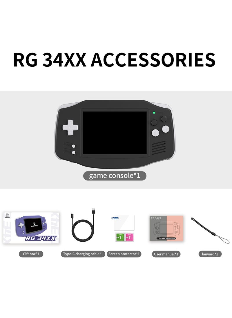 ANBERNIC  - RG 34XX Handheld Game ConsoleH700 quad-core ARM  Android 13 3.4-inch IPS full-view angle 3500mAh 5G WIFI Bluetooth Retro Video Players（32G+64G） - Image 1