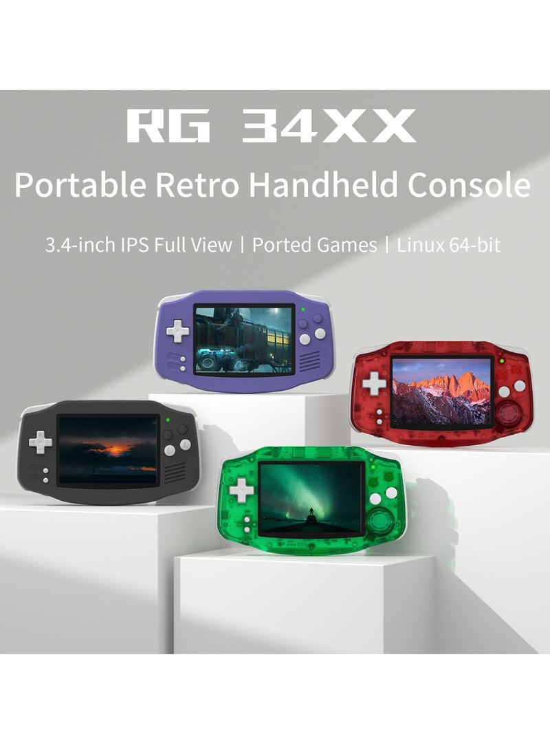 ANBERNIC  - RG 34XX Handheld Game ConsoleH700 quad-core ARM  Android 13 3.4-inch IPS full-view angle 3500mAh 5G WIFI Bluetooth Retro Video Players（32G+64G） - Image 1