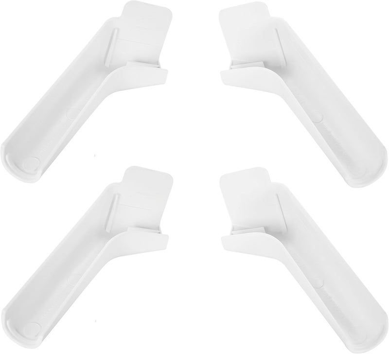 RecPro B&B Moulders 4 RV Rain Gutter Spout Long Version Left and Right White | Made in America - Image 1
