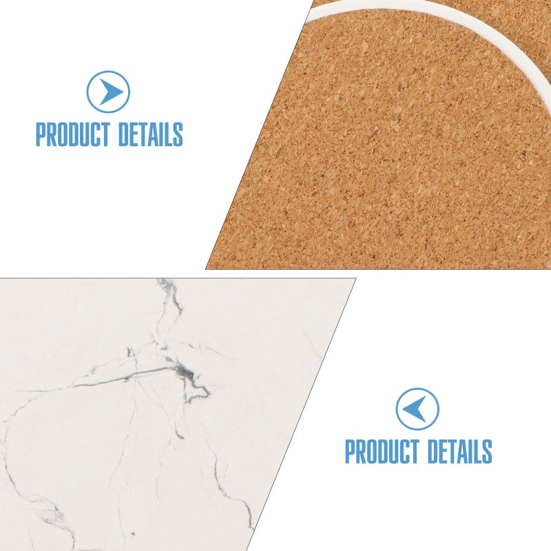4pcs Absorbent Ceramic Table Mats Round Drink - Image 5