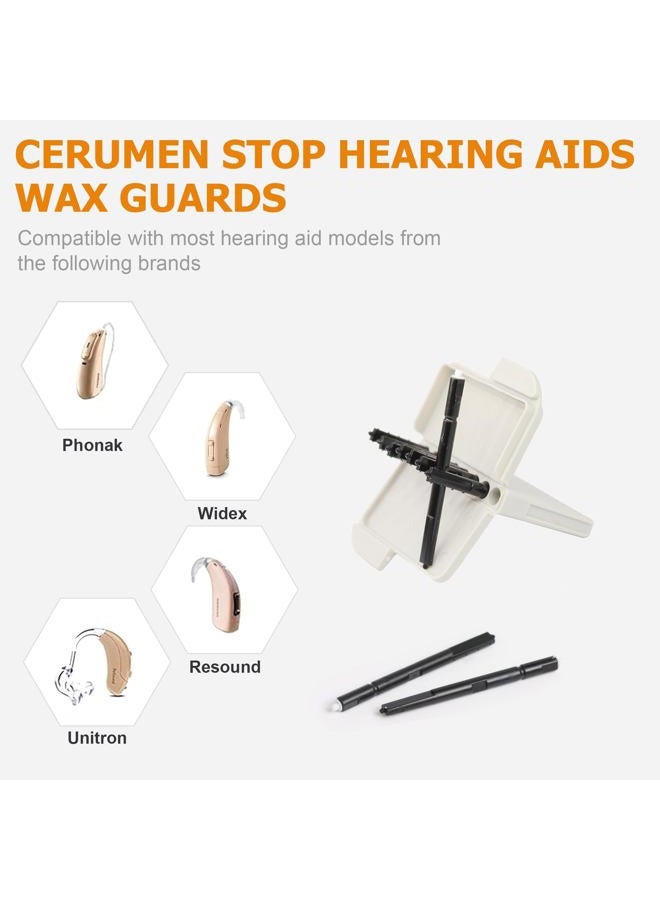 Phirunty (80 Pcs) Cerustop Wax Guard Filters for Hearing Aids Supplies, Hearing Aid Wax Filters Fit Resound, Phonak,Widex and Unitron, Hearing Aids Replacement Parts Cleaning Kit - Image 4