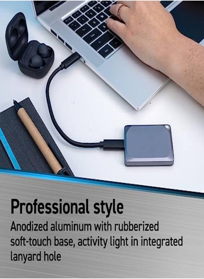 AROAQ X9 Pro 2Tb Portable Ssd Up To 1050Mbs Read And Write Water And Dust Resistant Pc And Mac With Mylio Photos Usb 3.2 External Solid State Drive  - Image 3