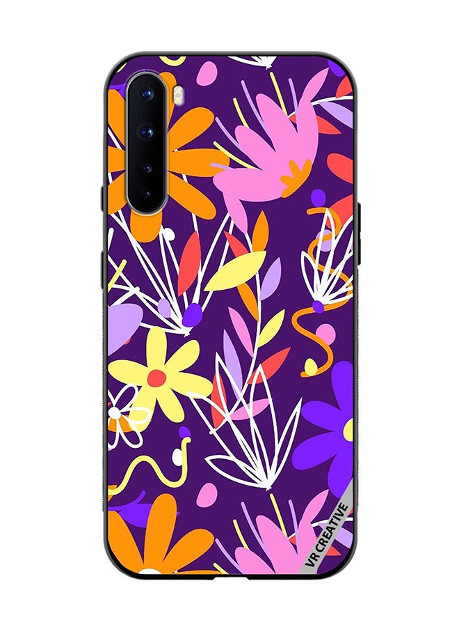 VR CREATIVE Protective Case Cover For OnePlus Nord Organic Patterns Collection Design Multicolour - Image 1