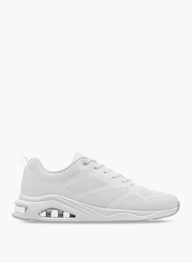 Lee Cooper Men's Panelled Sneakers with Lace-Up Closure