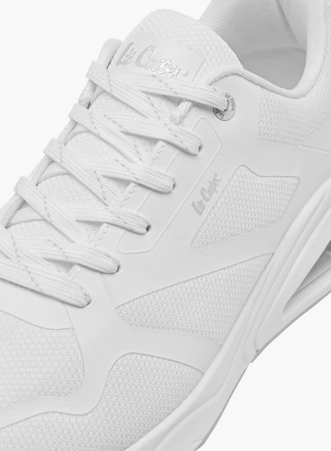Lee Cooper Men's Panelled Sneakers with Lace-Up Closure