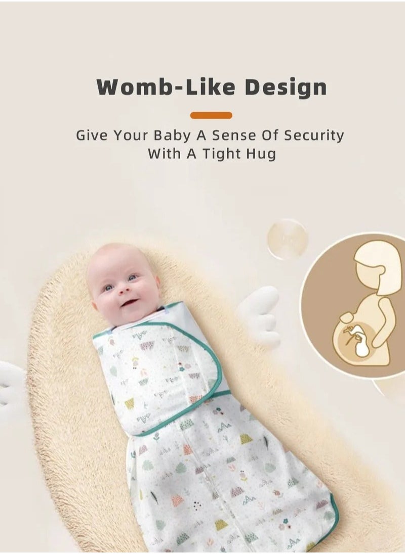 MIXDE 6 PCS Newborn Sleepsack Swaddle Blanket Baby Swaddling Wrap Infant Babies Sleeping Bag with Hat and Anti-grasping Gloves for Boy Girl Soft Cotton Sleep Sack  - Image 3