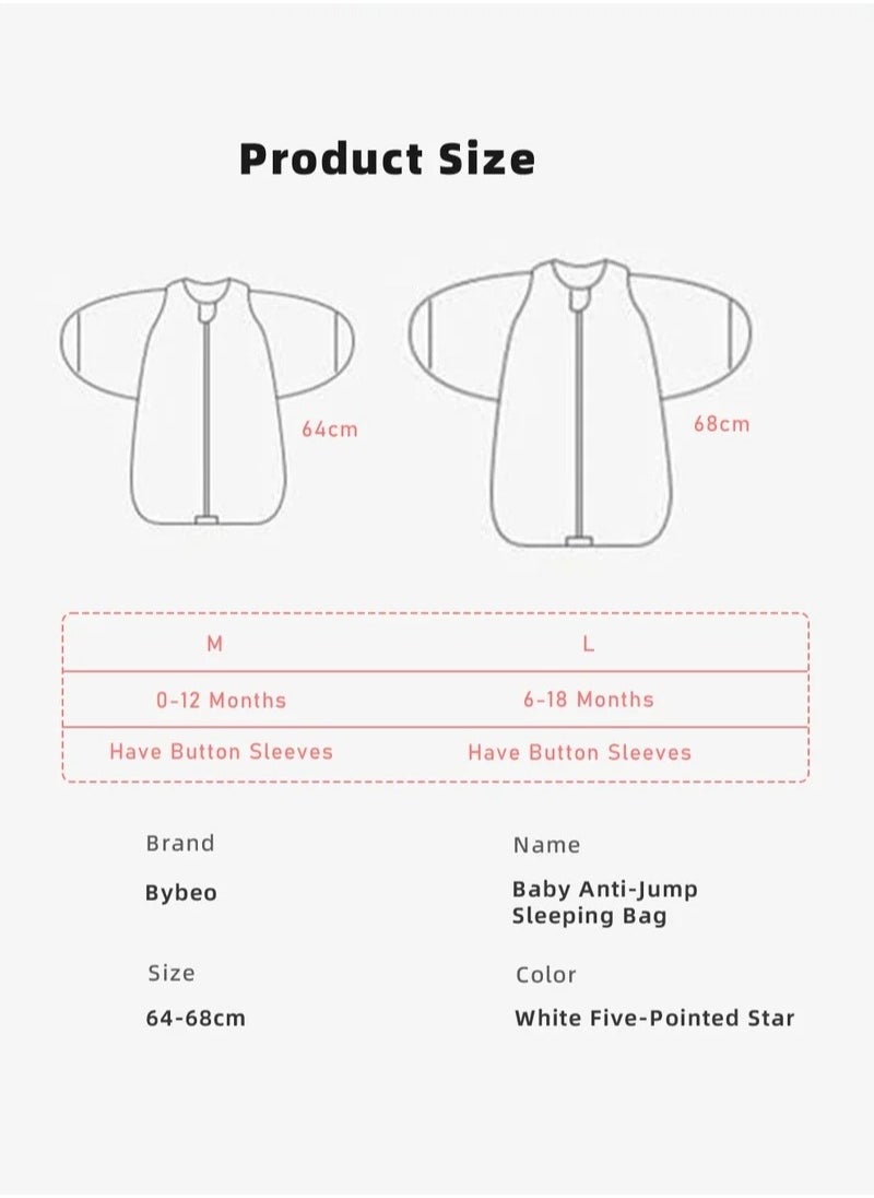 MIXDE 6 PCS Newborn Sleepsack Swaddle Blanket Baby Swaddling Wrap Infant Babies Sleeping Bag with Hat and Anti-grasping Gloves for Boy Girl Soft Cotton Sleep Sack  - Image 5