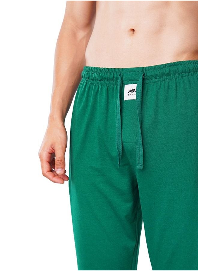 MENDEEZ - Mendeez Men’s Soft Jersey Green Pajama Pants – Perfect Sleepwear for Men - Image 1