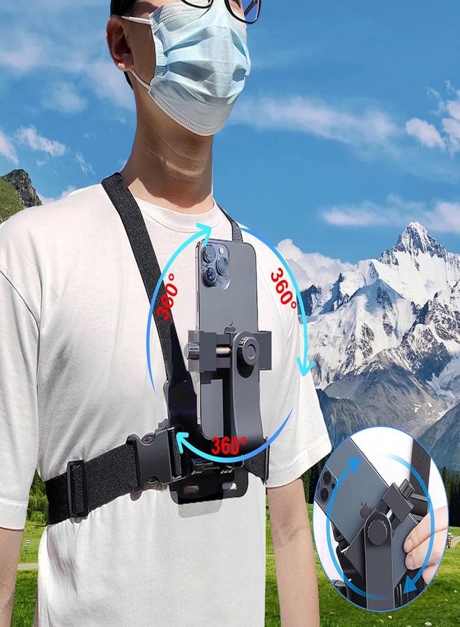 SHOPEE Phone Chest Mount Harness Chesty Vest Mount Strap for Action Camera Compatible with iPhone 16, Samsung, Xiaomi, Go Pro Hero,Max,Go Pro Hero 7,6, 5,4, Session,3+,3,Hero/Insta 360 - Image 5