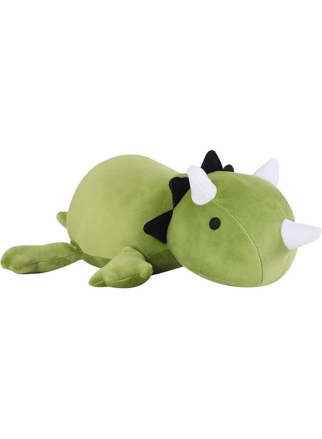 Weighted Dinosaur Plush, Anxiety Weighted Stuffed Animals, Weighted Dinosaur Plushie Weighted Dino Throw Pillows for Kids Adults Pink 13.8 Inch, 1.6 lbs - Image 1