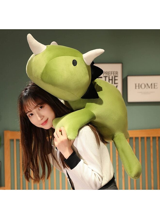 Weighted Dinosaur Plush, Anxiety Weighted Stuffed Animals, Weighted Dinosaur Plushie Weighted Dino Throw Pillows for Kids Adults Pink 13.8 Inch, 1.6 lbs - Image 3