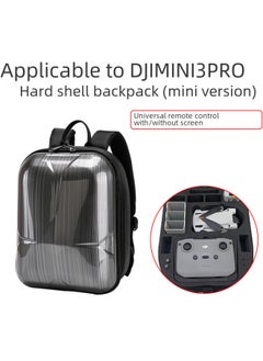 Generic Suitable For DJI Royal Mini3 Pro Backpack Hard Shell Backpack Turtle Shell Bag Outdoor Waterproof Luggage Accessories-Color:Black  - Image 2