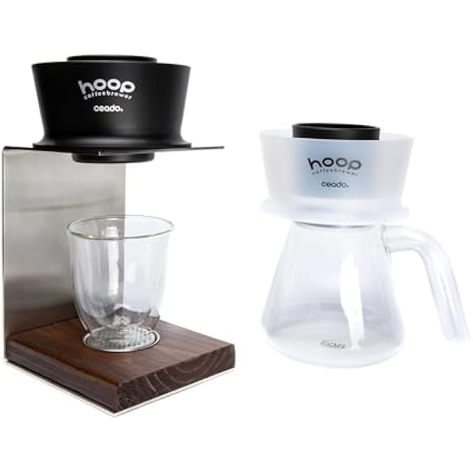 Ceado Hoop Filter Coffee Maker AwardWinning Radial Infusion Brewer For Effortless FullBodied Extraction With NoBypass Manual Drip Portable Coffee Maker Ghost - Image 2