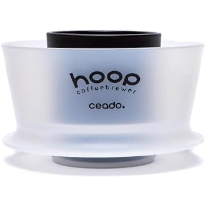 Ceado Hoop Filter Coffee Maker AwardWinning Radial Infusion Brewer For Effortless FullBodied Extraction With NoBypass Manual Drip Portable Coffee Maker Ghost - Image 1