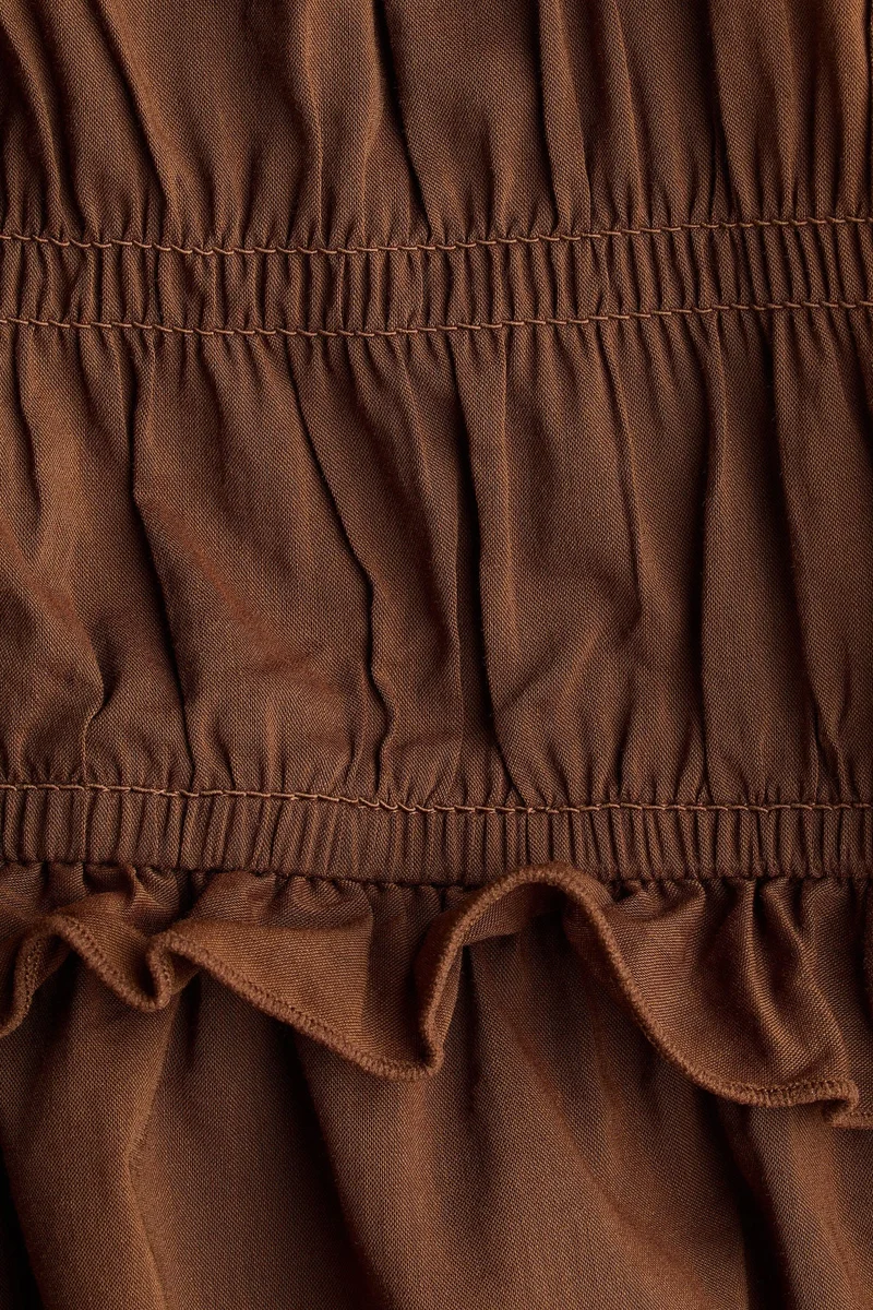 H&M Tie-detail smocked top