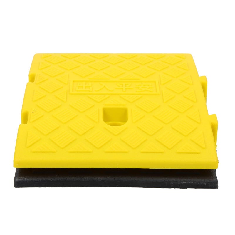 2pcs Plastic Threshold Ramp with Clips Dark Bright 250x270x70mm for Wheelchair Scooter Vehicle Access - Image 2