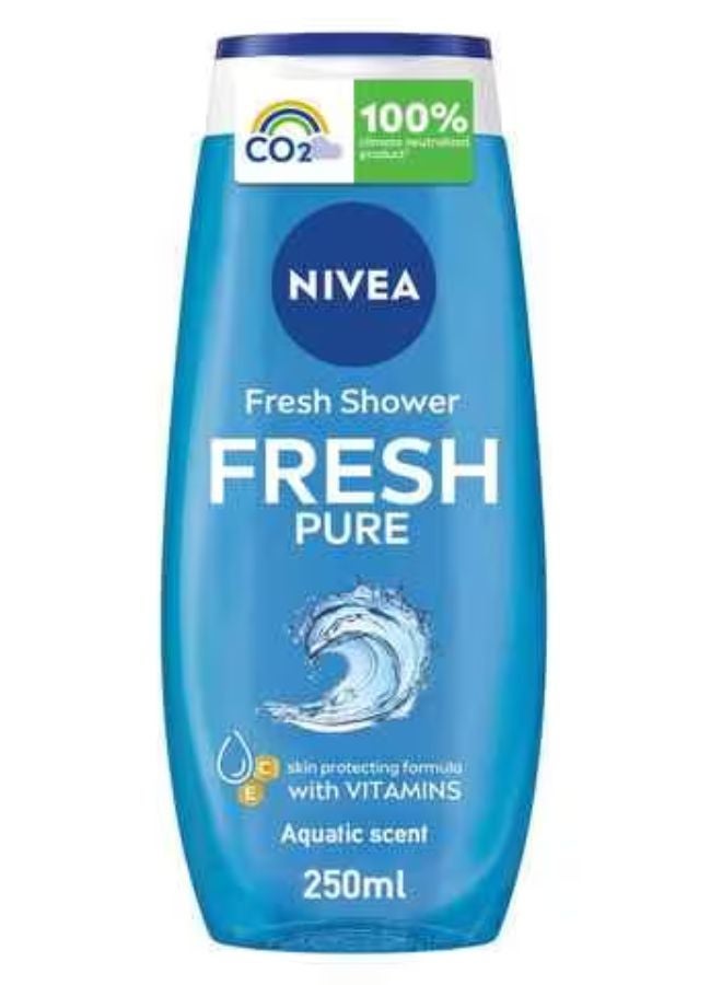 Nivea جل استحمام نقي ومنعش 250 مل عبوة من 3 - Image 2