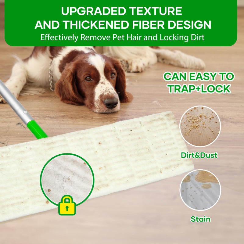 DOCXCDO â€Œ60 Pack Dry Sweeping Cloths for Swiffer Sweeper XL Replacement - Dust-Absorbing Disposable Pads, Non-Washable & Unscented, Compatible with Swiffer XL (Static-Lift, Lint-Free) - Image 3