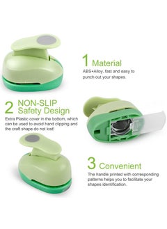 UCEC Craft Hole Punch, 2+1.5+1+5/8Inch Circle Punch, Circle Hole Punch, 4 Pcs Paper Punches For Crafting, Cardboard, Office Supplies, Back To School Supplies  - Image 1