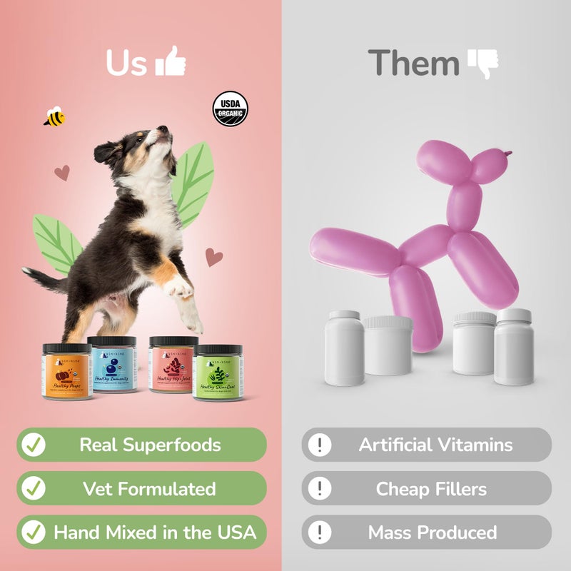Kin+Kind Organic Coconut Oil Pet Supplement for Dogs and Cats - Safe, Natural Skin and Coat Support with Cold Pressed Extra Virgin Coconut Oil - Itchy Skin, Dry Cracked Noses & Dry Skin Treatment - Made in USA - Image 2