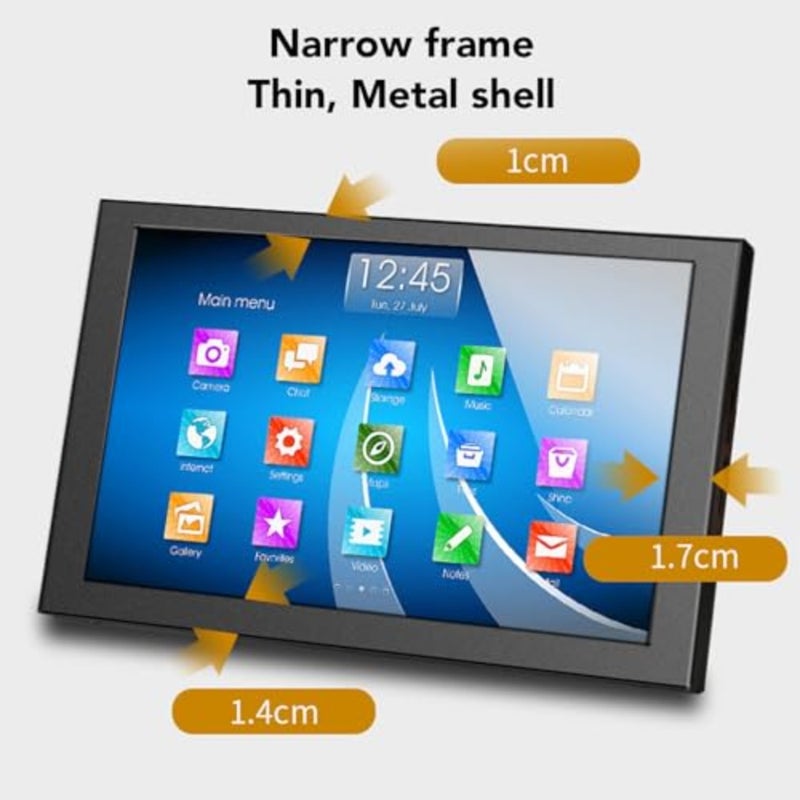 Luqeeg 10in Portable Monitor, 1280x800 Laptop External Display With Dual Speakers for Gaming - Image 4