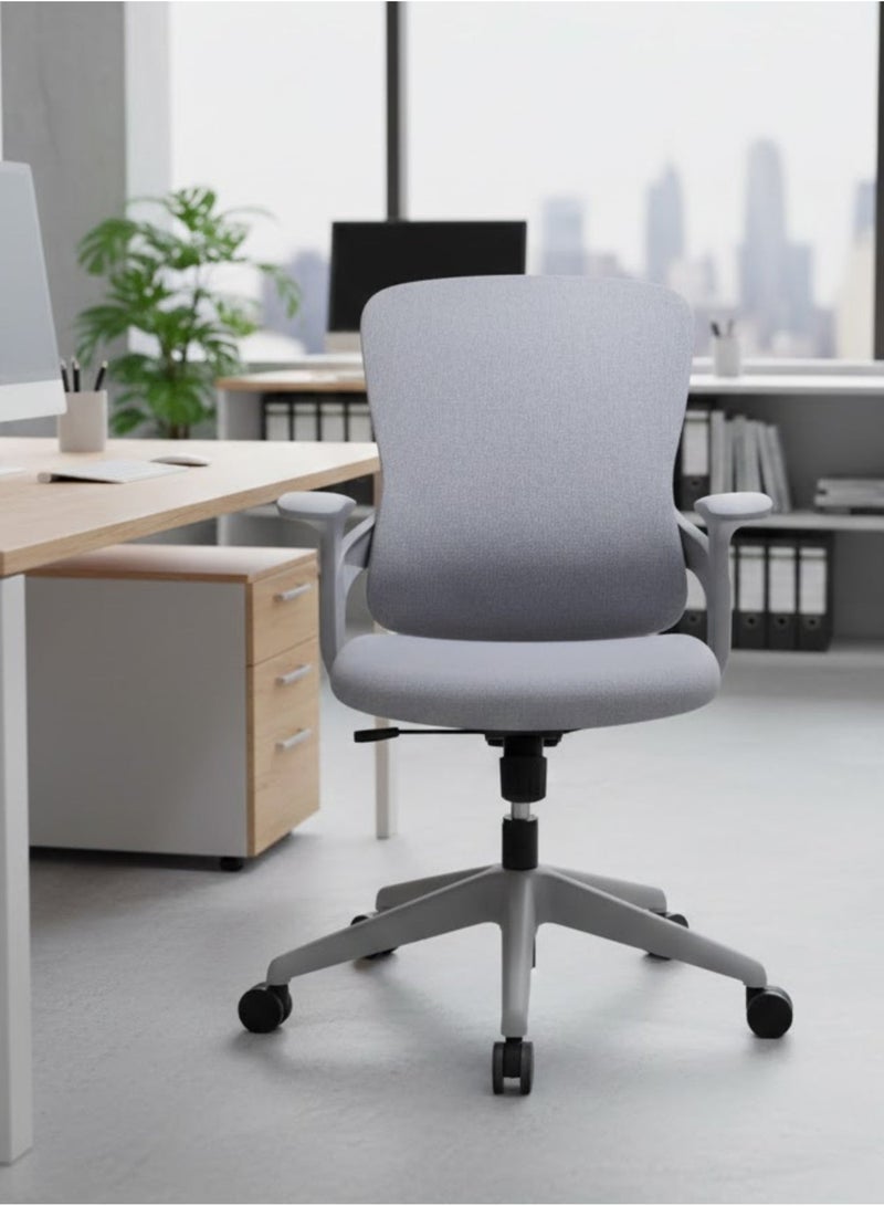 Furalux Ergonomic Home Office Chair with Breathable Mesh – Small Task & Gaming Desk Chair with Flip-Up Armrests, Comfortable Executive Chair for Study, Work, Bedroom, Living Room & Hotel - Image 1