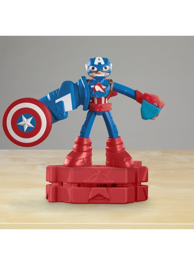 Play-Doh Play-Doh Marvel Captain America Stamping Shield Action Figure  - Image 3