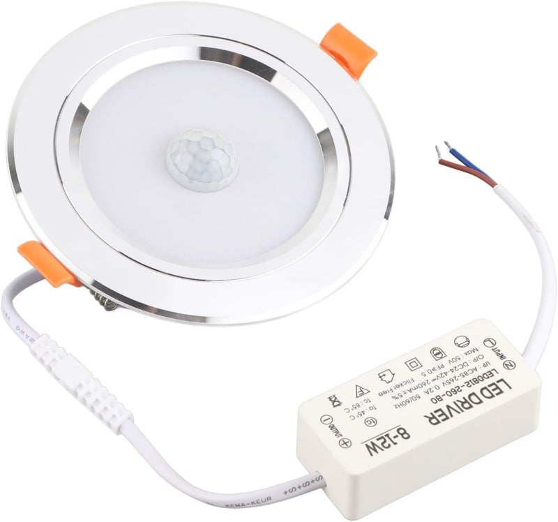 Gulf market trial optimized design 9W LED Infrared Sensor Downlight, 18LED Human Body Induction Ceiling Light with 150 Sensing Angle Motion Sensor Light for Corridor Balcony (18 lamp Beads) - Image 1