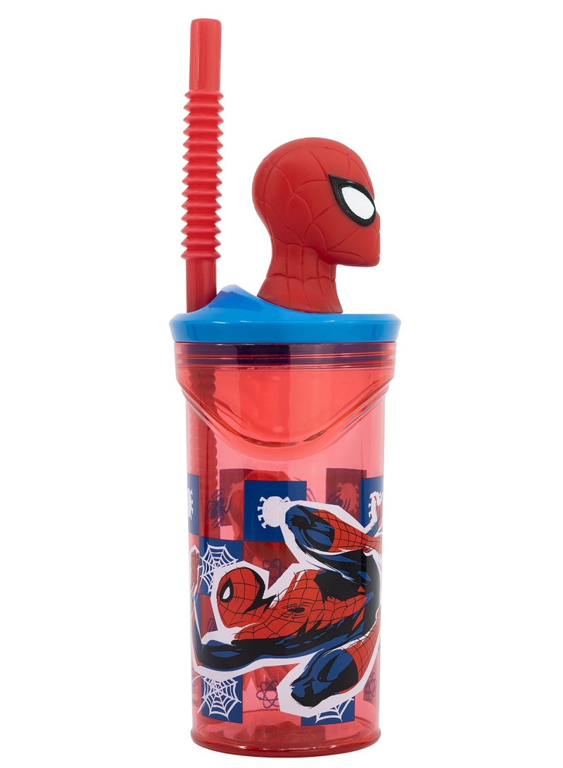 MARVEL 3D FIGURINE TUMBLER 360 ML SPIDERMAN ARACHNID GRID - Image 2