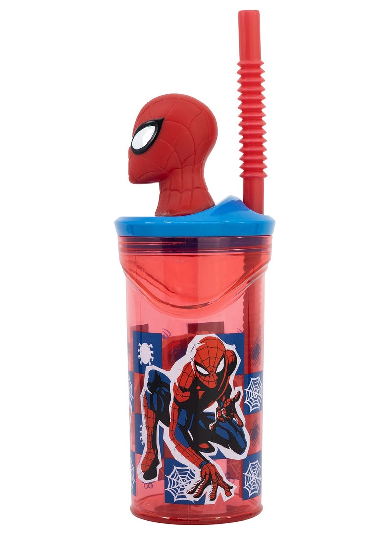 MARVEL 3D FIGURINE TUMBLER 360 ML SPIDERMAN ARACHNID GRID - Image 3
