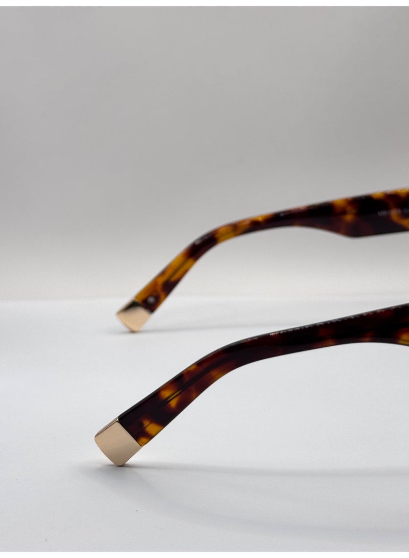 Kemet Eyewear Rectangular Full Rim Unisex Opal Brown Gray Lens - Image 3
