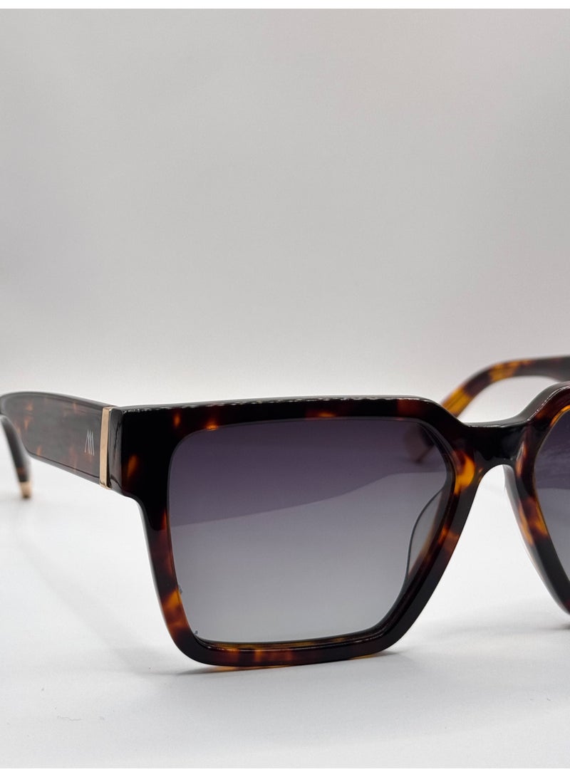 Kemet Eyewear Rectangular Full Rim Unisex Opal Brown Gray Lens - Image 4