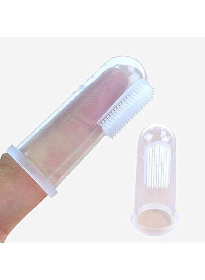 3 Pcs Baby Finger Toothbrush - Kids Safety Silicone Teether With Box - Soft Tooth Cleaning Tool - Image 1