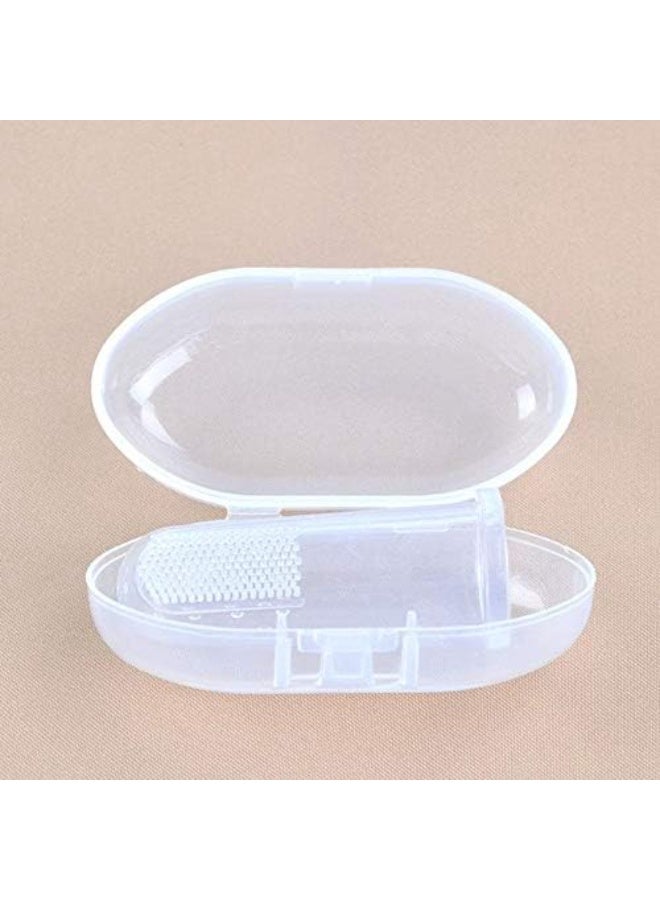 3 Pcs Baby Finger Toothbrush - Kids Safety Silicone Teether With Box - Soft Tooth Cleaning Tool - Image 3