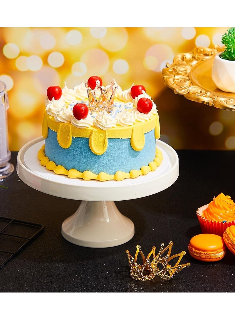 Zikra Crown Cake Topper 15 Pcs Crown for Cake Topper Mini Crown Cupcake Decoration Gem Style Tiny Queen Crowns Cake Decoration for Women Girl Wedding Baby Shower Baby Birthday Party - Image 3