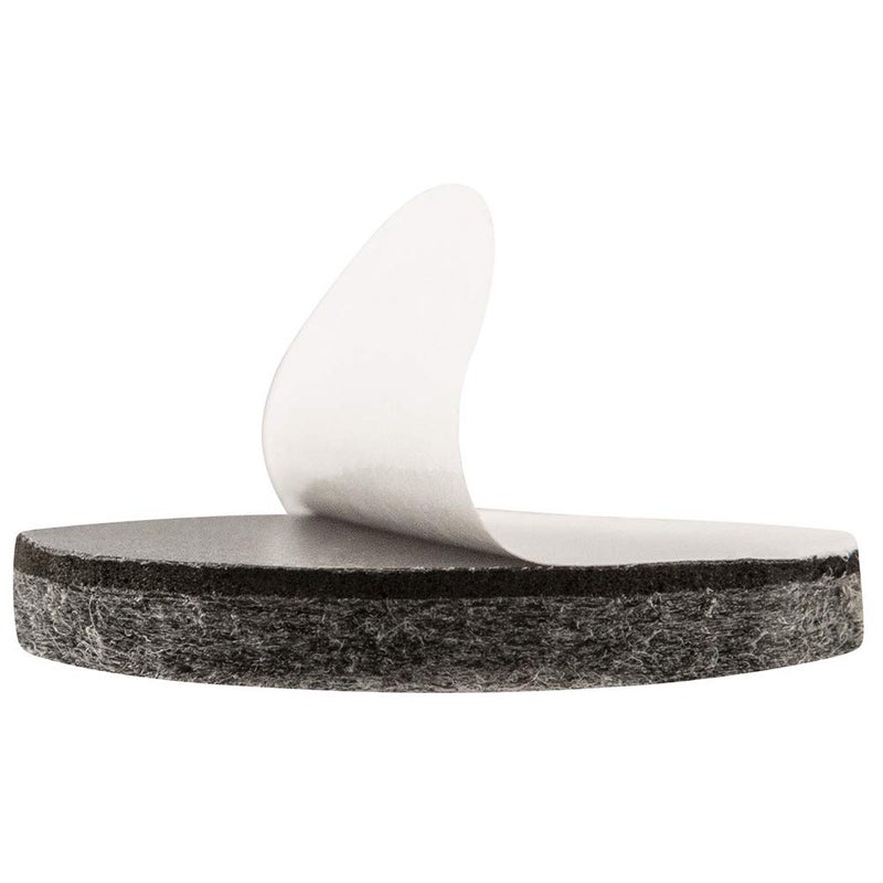 Softtouch 1 1/2"" Round Heavy Duty Felt Furniture Pads - Move Effortlessly & Protect Surfaces Floors, Gray (24 Pack),Grey - Image 3