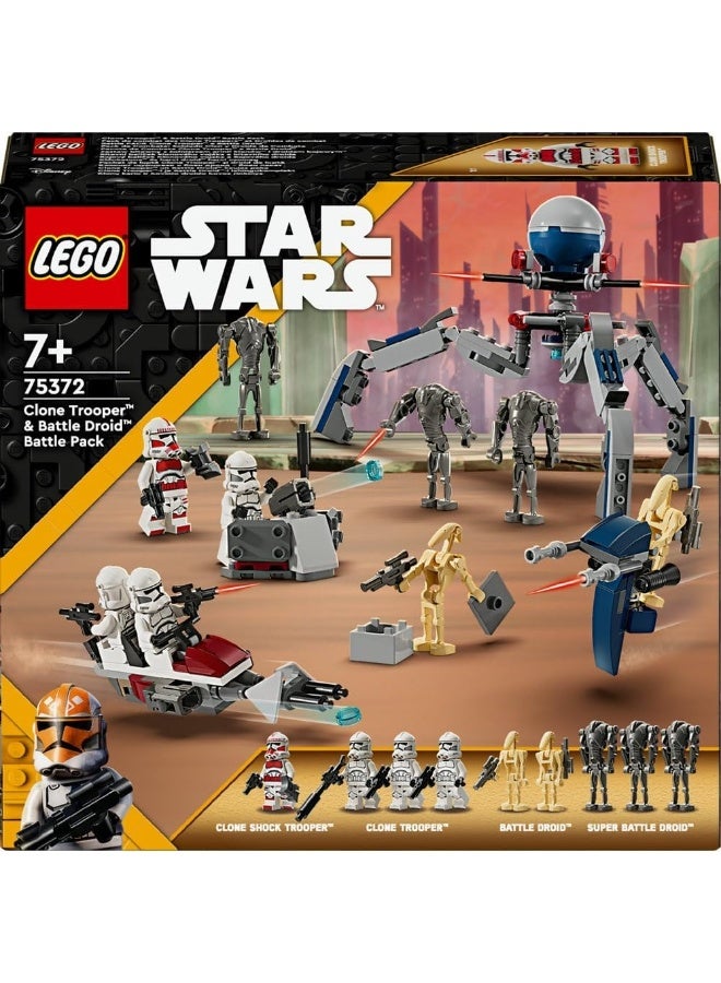 LEGO 75372 Clone Trooper & Battle Droid Battle - Image 1